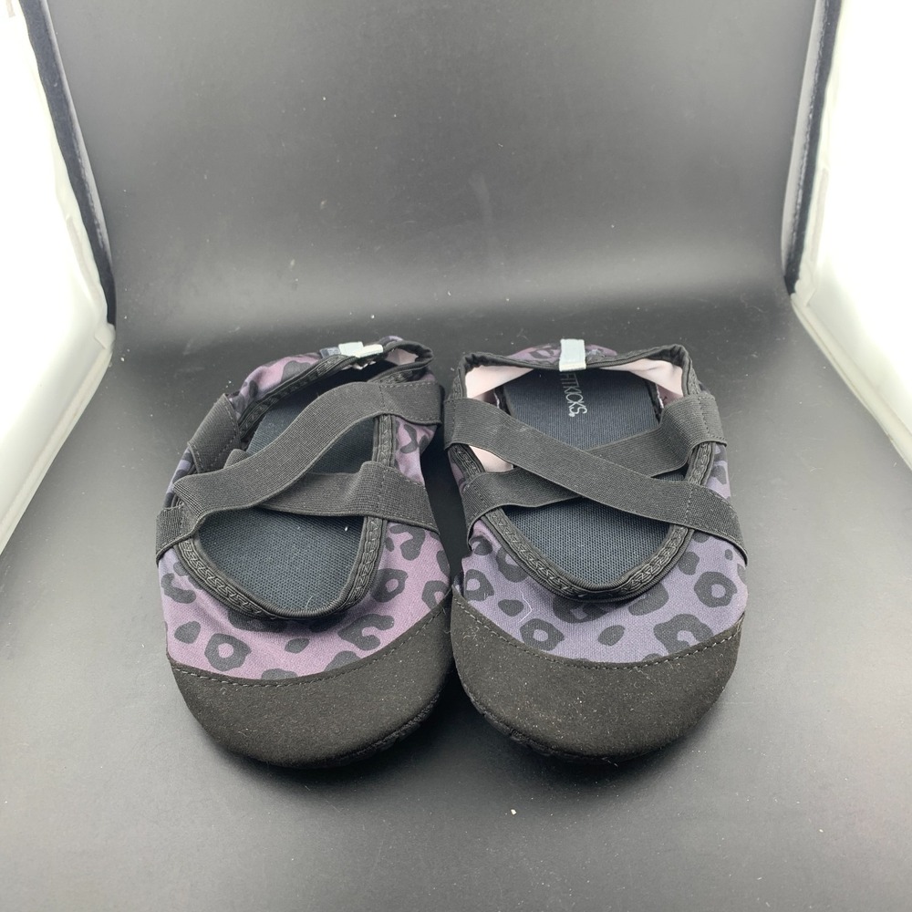 FITKICKS Crossover Women (7/8)  Purple Black Leopard Print Barefoot Water Shoes
